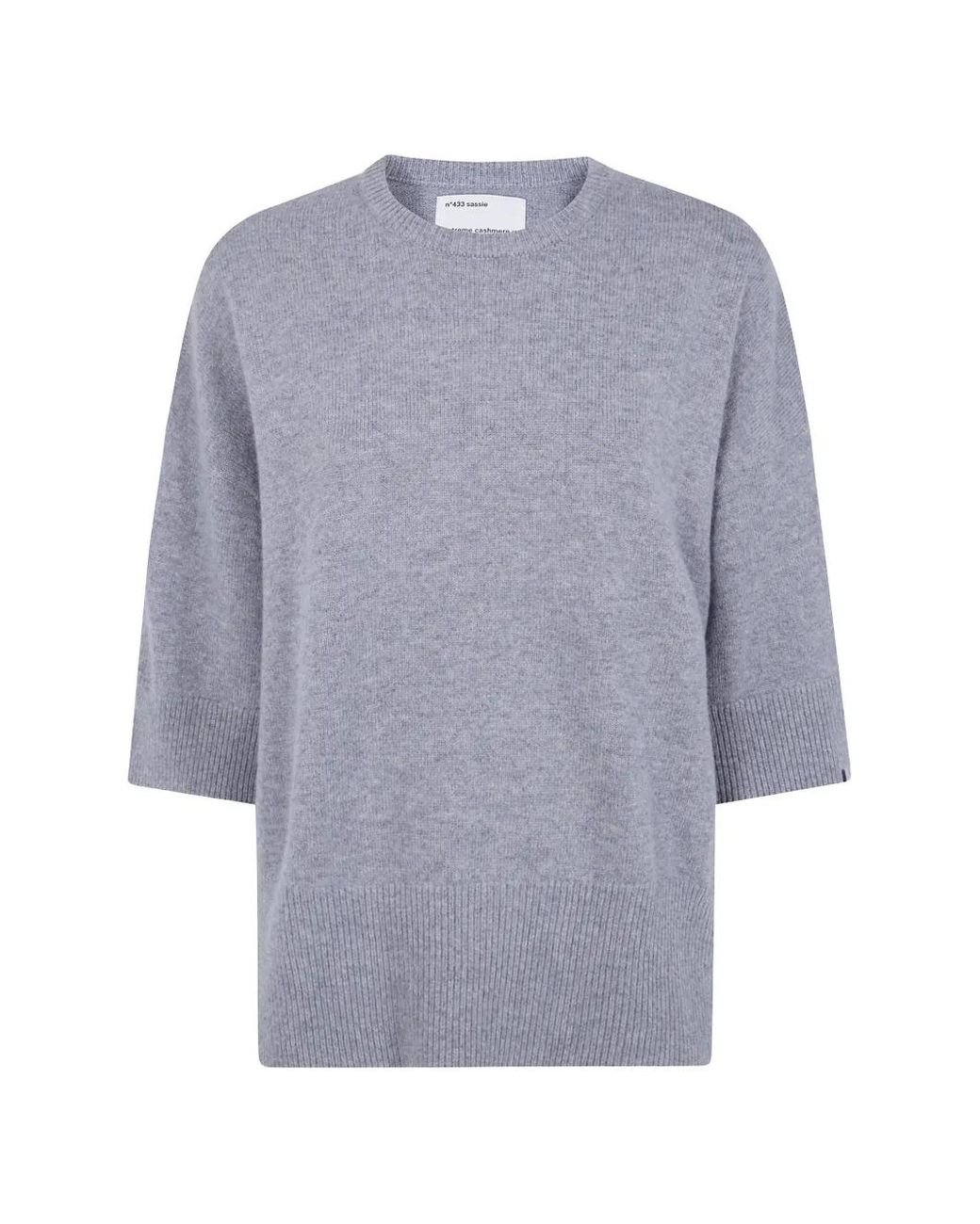 Extreme Cashmere Blue Sassie Round-Neck Sweater