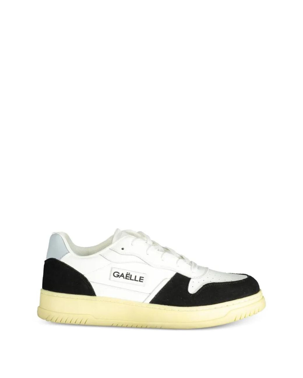 Gaelle Paris White Panelled Low Top Sneakers for men