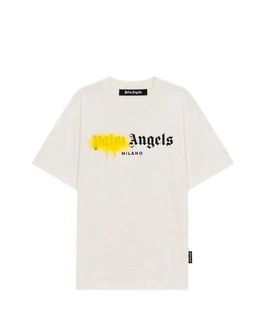 Palm Angels White Spray City Milan T-Shirt for men