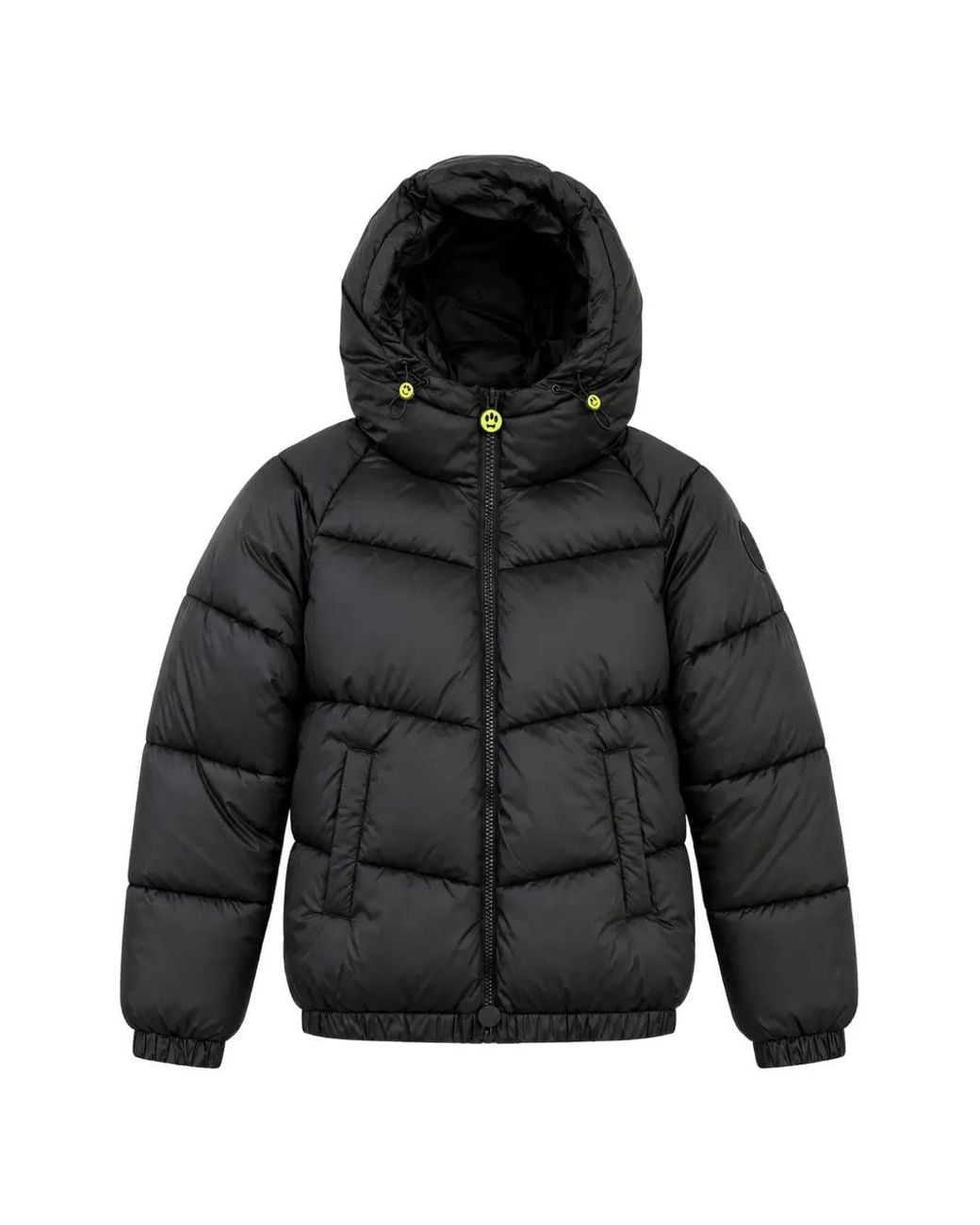Barrow Black Quilted Hooded Jacket for men