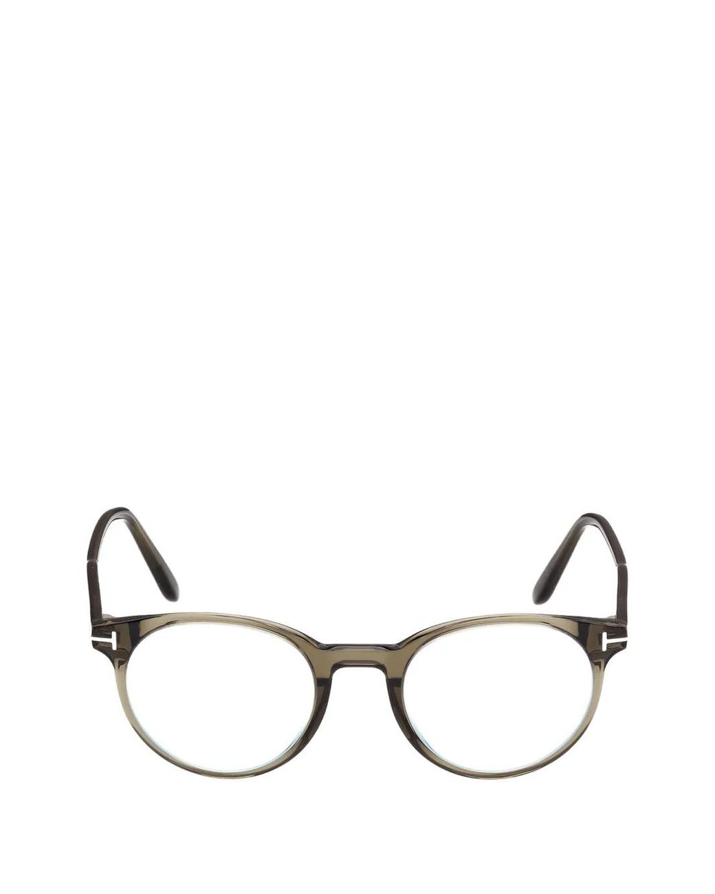 Tom Ford Natural Round-Frame Glasses for men