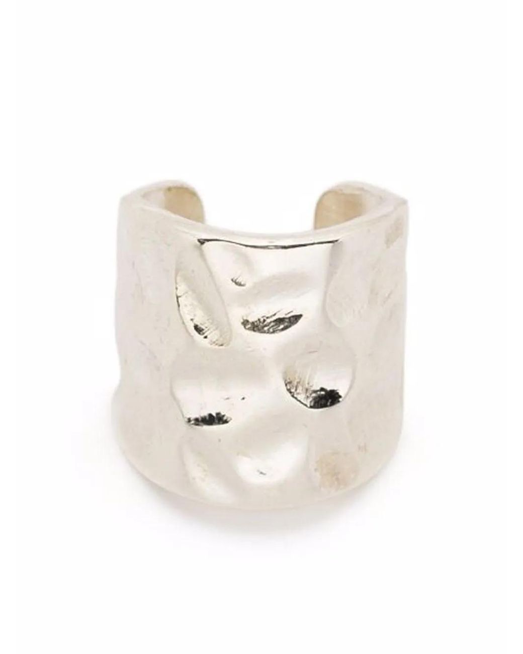 Emanuele Bicocchi White Hammered Mid Ear Cuff