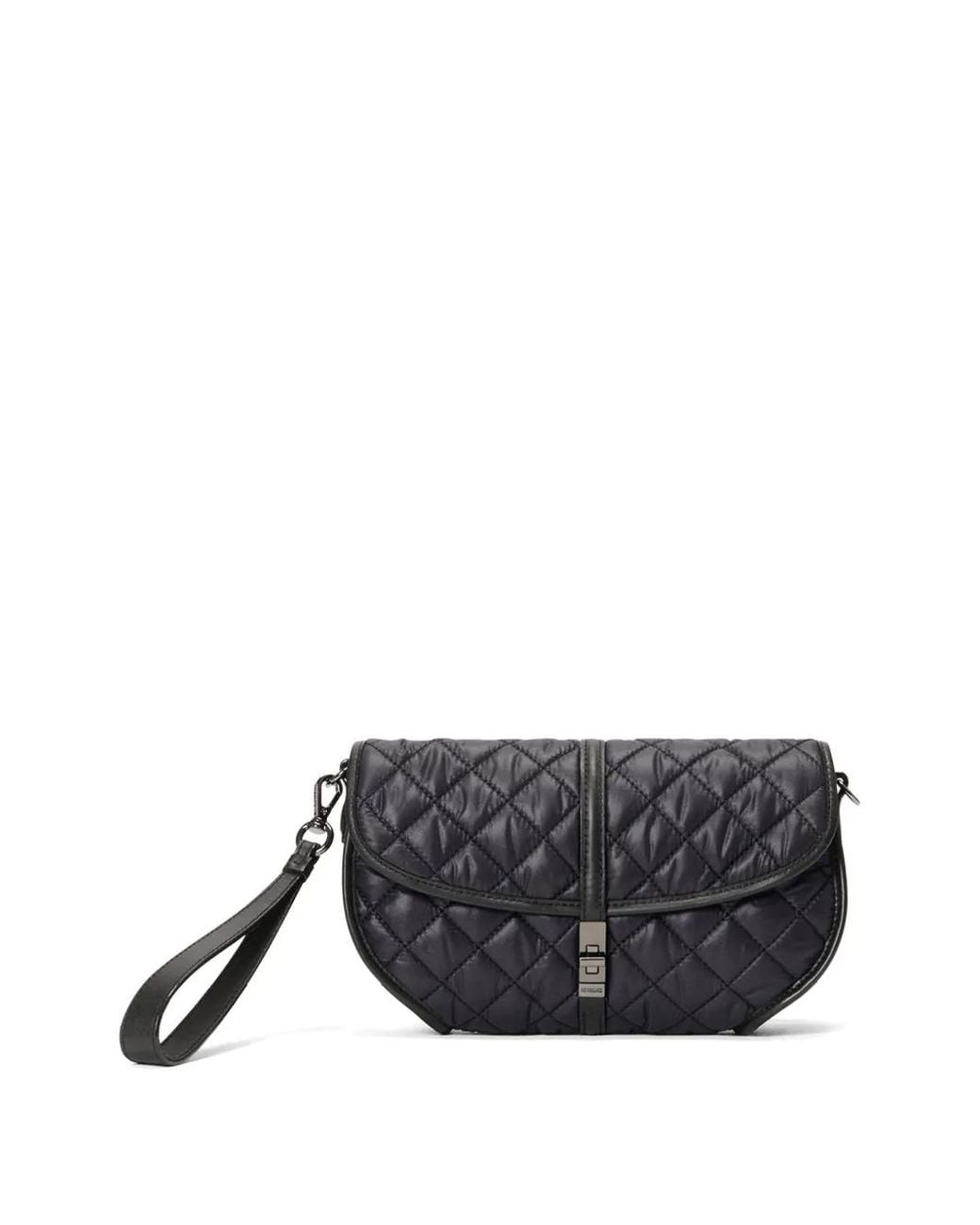 MZ Wallace Gray Small Astor Clutch Bag