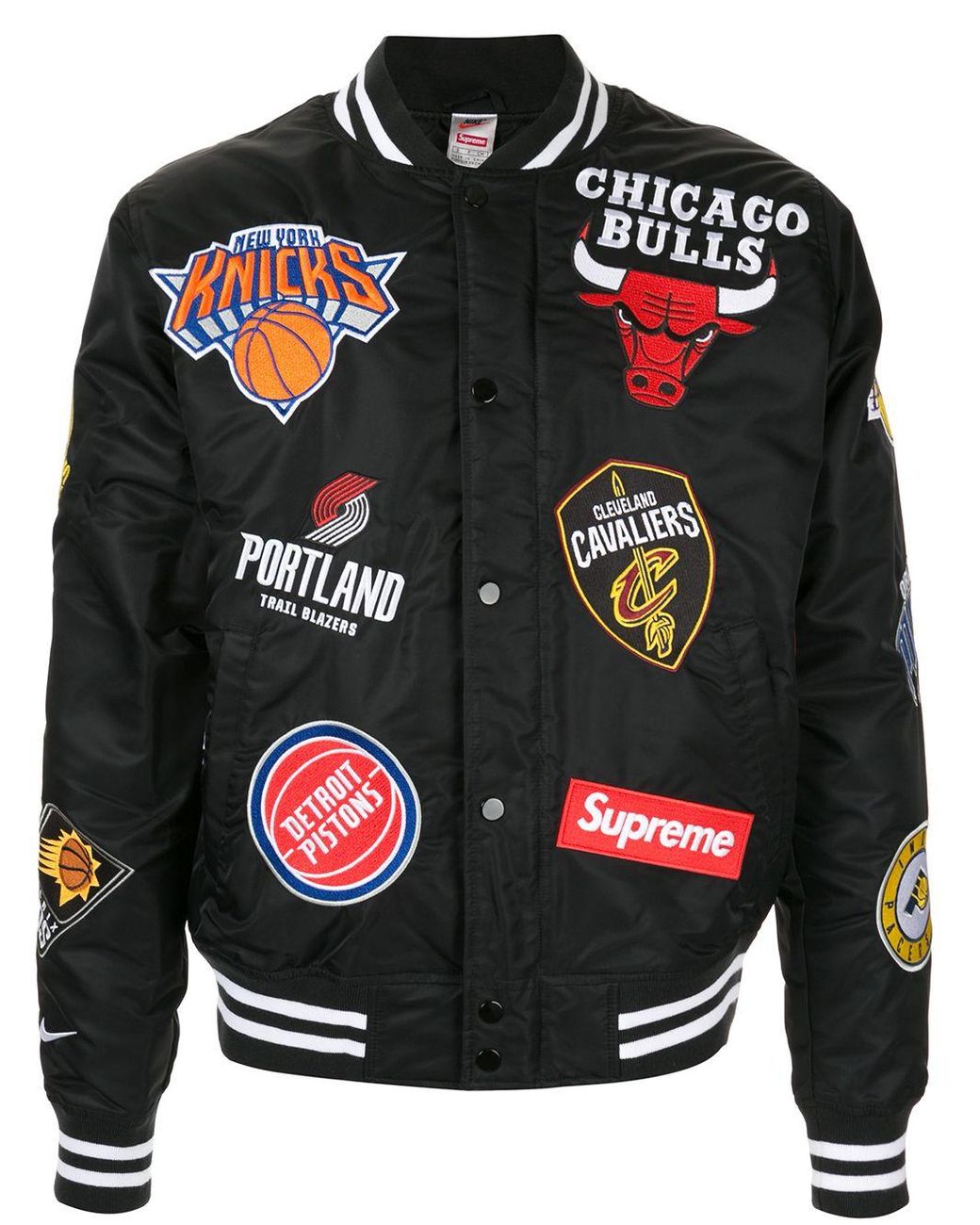 Supreme X Nike X Nba Teams Jacket in Black for Men | Lyst