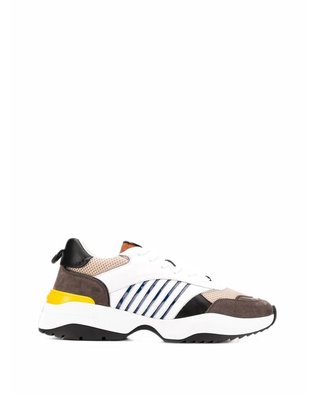 DSquared² White D24 Panelled Sneakers for men