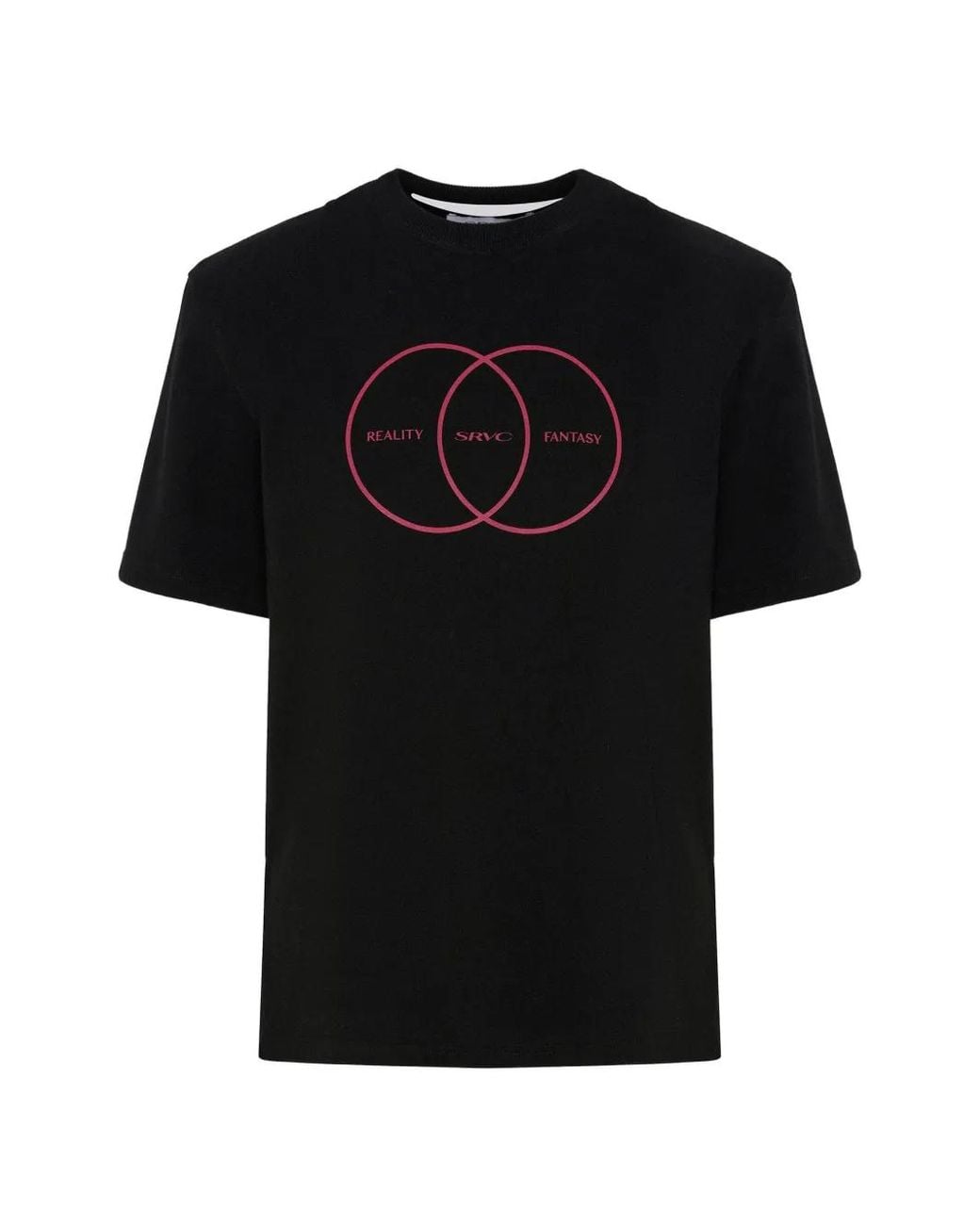 SRVC Studio Black T-Shirt À Imprimé Graphique