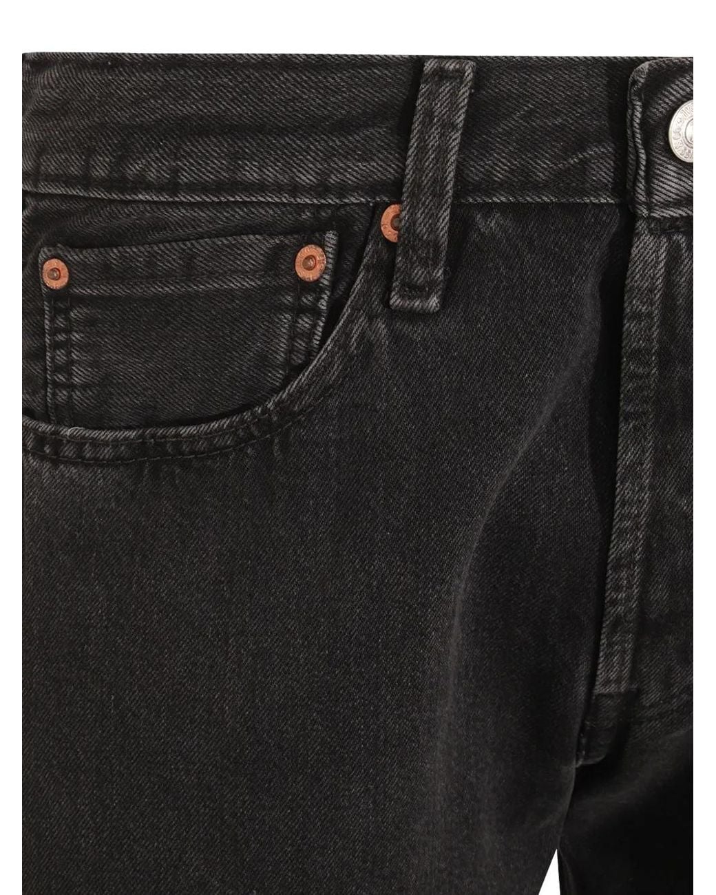 Levi's Black Logo-Patch Jeans for men