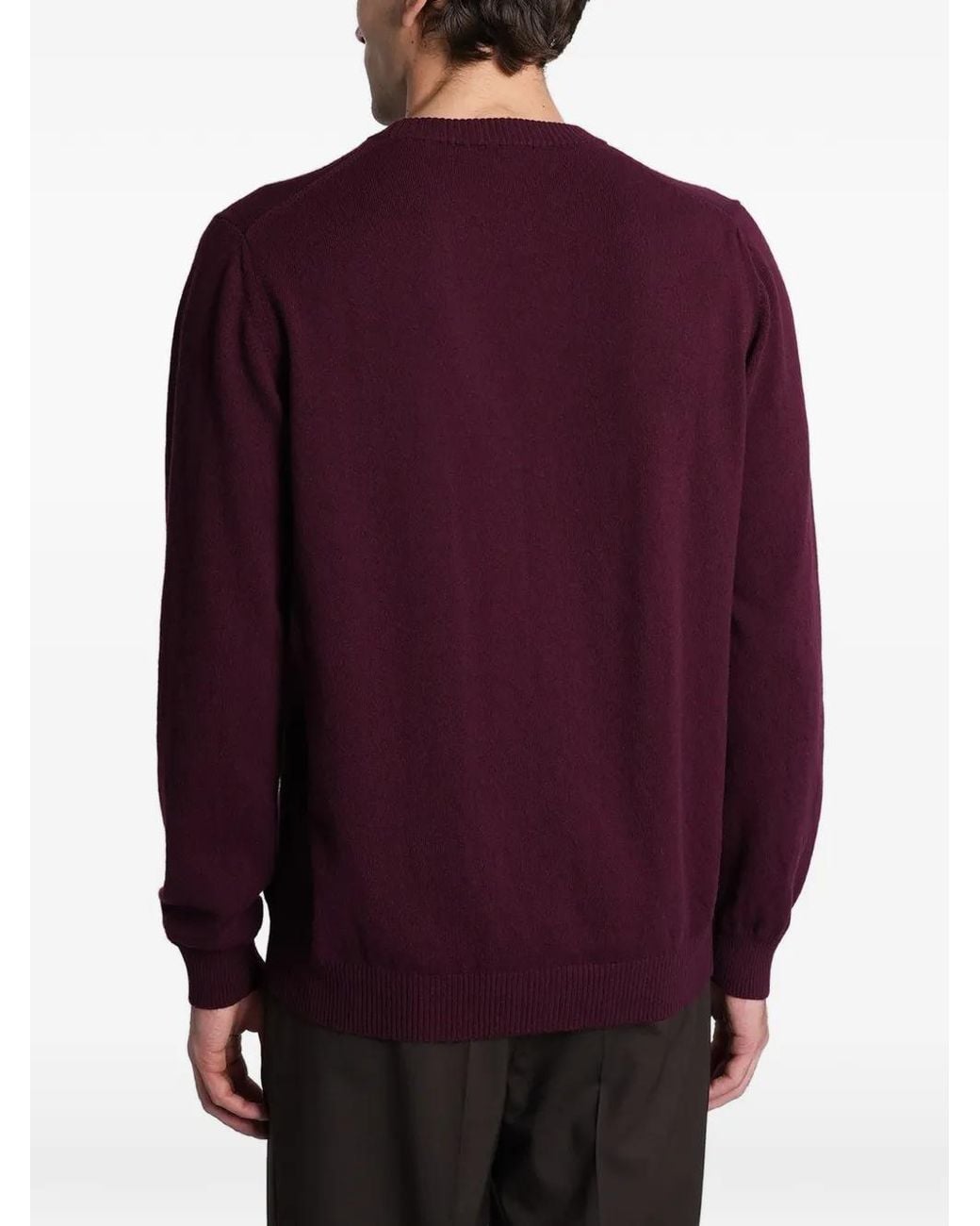 Pull À Bords Côtelés Alpha Studio pour homme en coloris Purple