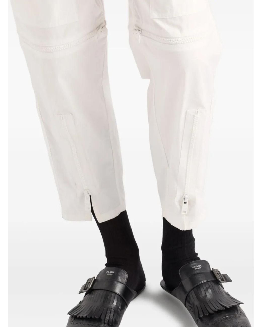 Mono Largo Con Botones Prada de hombre de color White