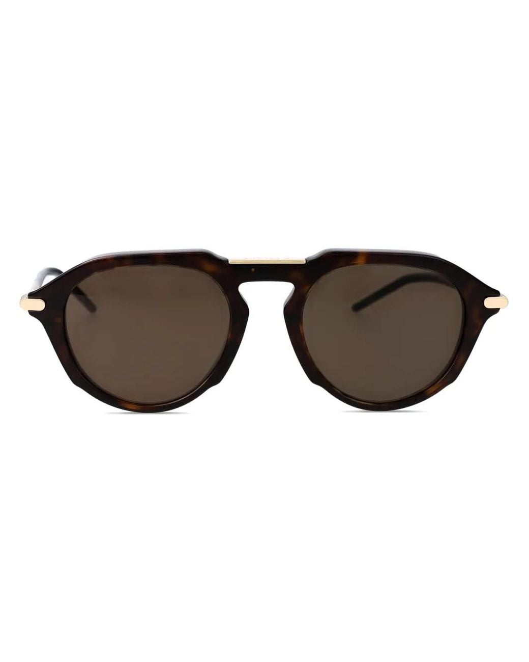 Givenchy Brown Geometric-Frame Sunglasses for men