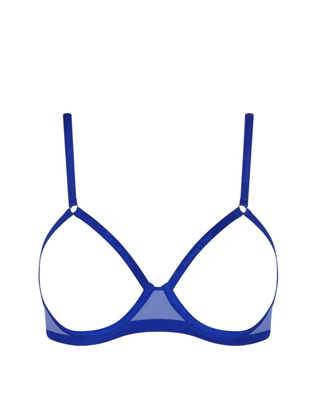 Maison Close Blue Corps À Corps Open-Cup Bra