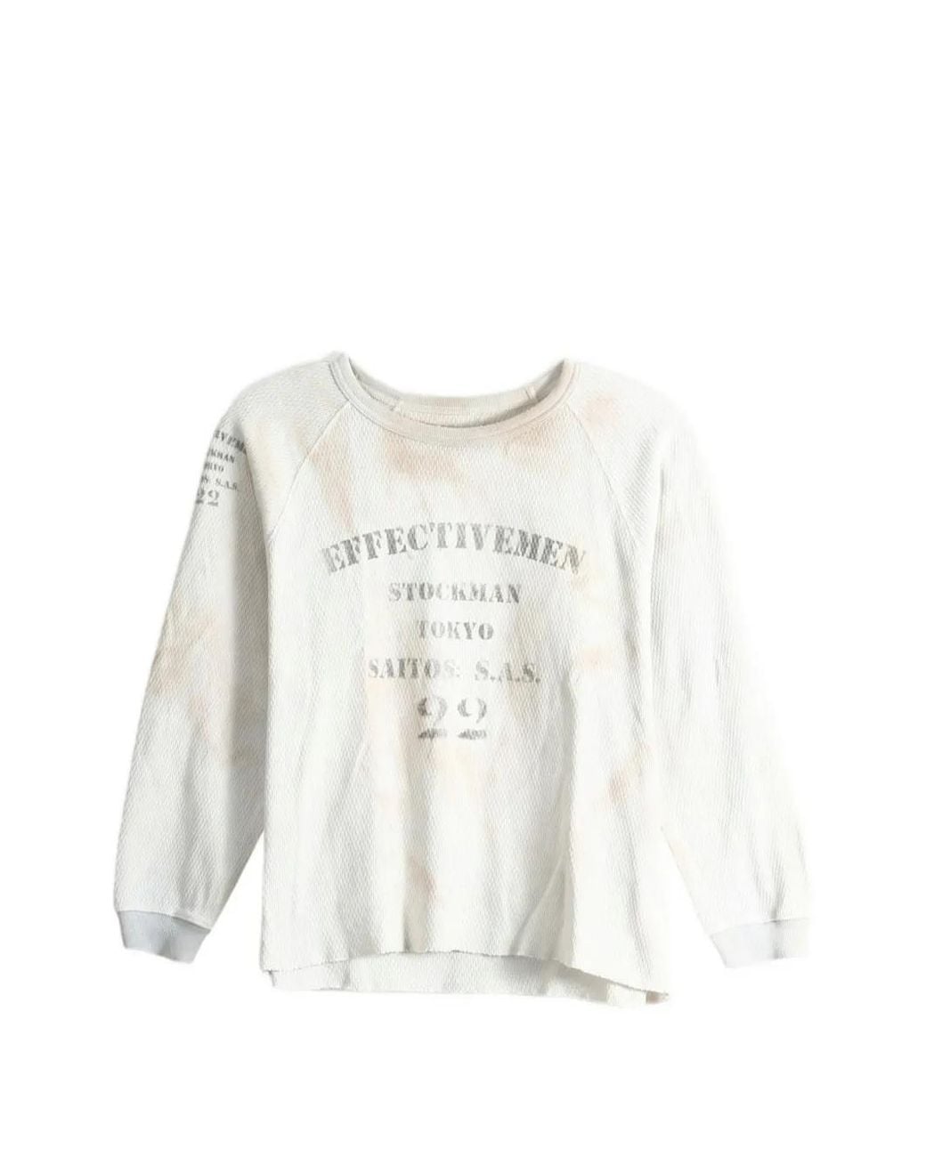 SAITOS White Stockman Tokyo Waffle-Knit Long-Sleeve T-Shirt