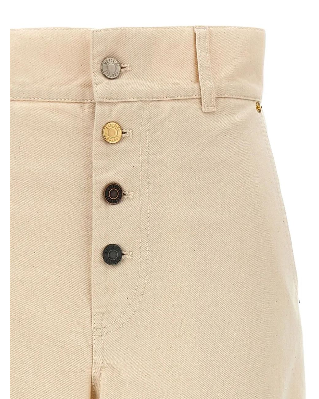 Moschino Natural High-Rise Jeans