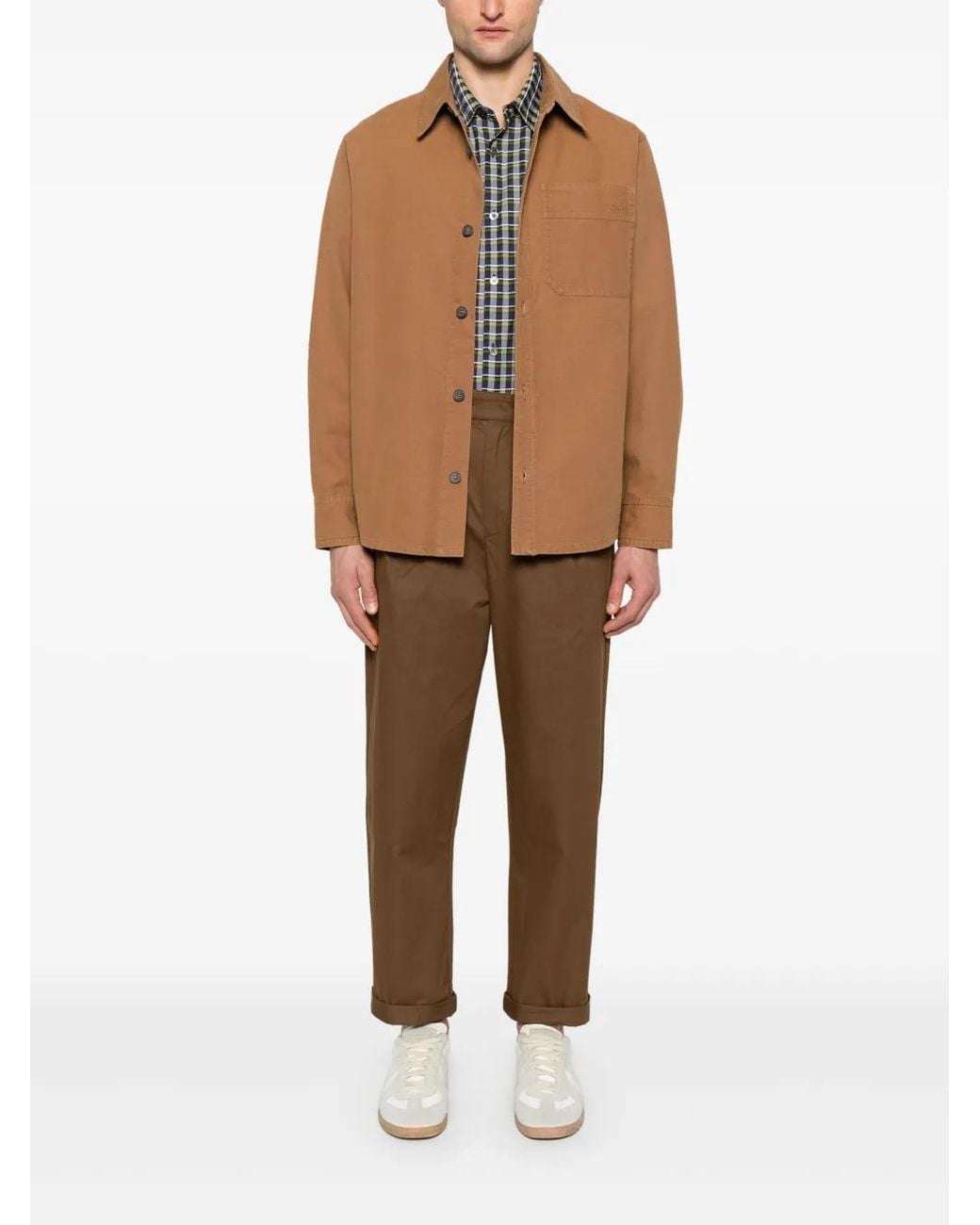 A.P.C. Brown Basile Shirt for men