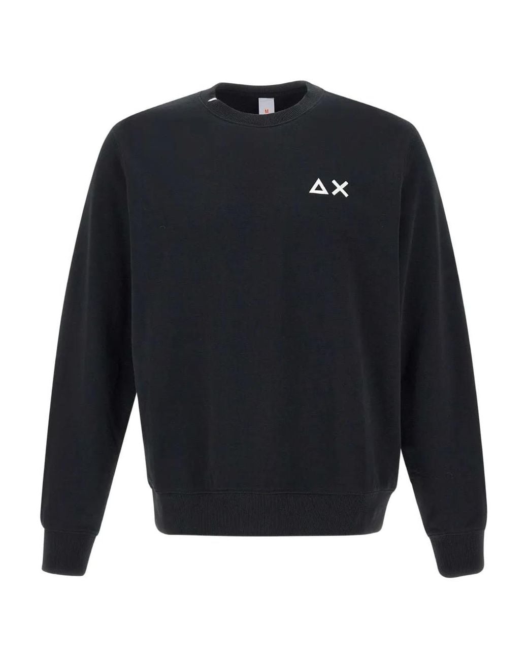 Sun 68 Blue Logo-Embroidered Sweatshirt for men