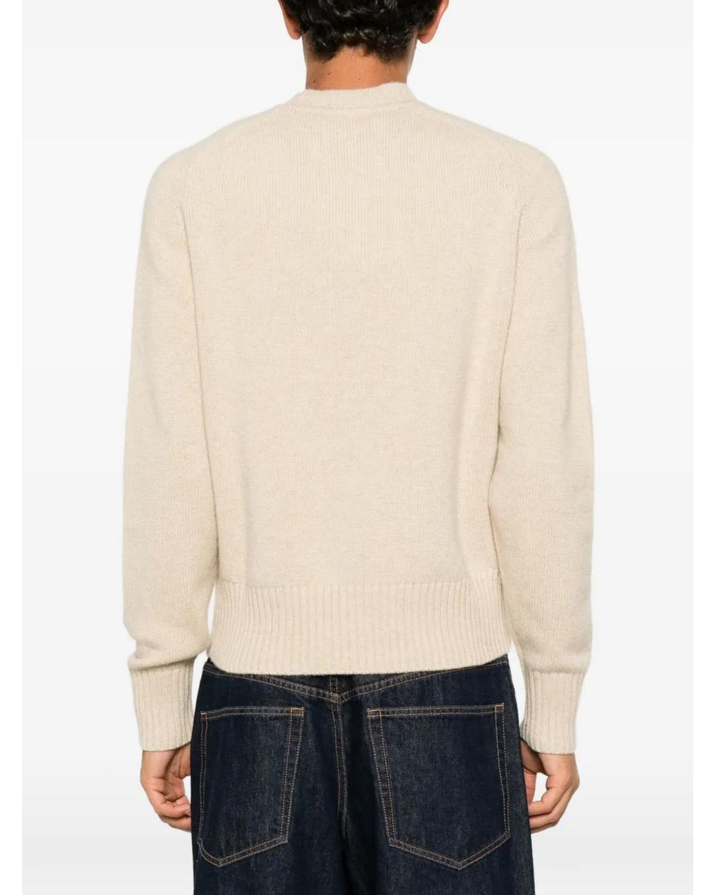 Extreme Cashmere White Nº 123 Bourgeois Ribbed-Knit Sweater