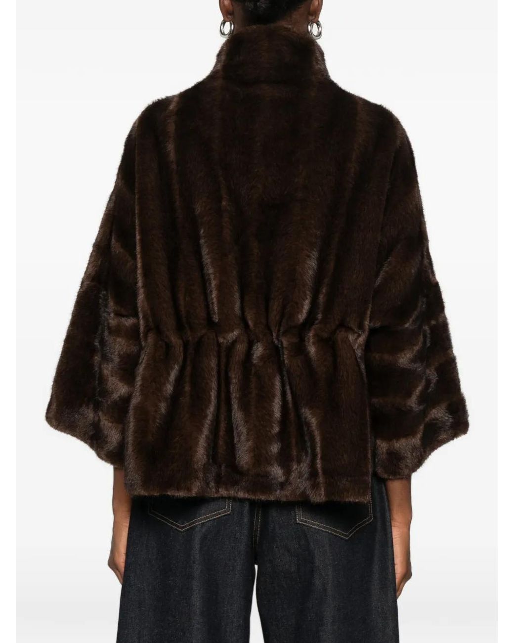 VALENTINI 1972 Black Faux-Fur Jacket