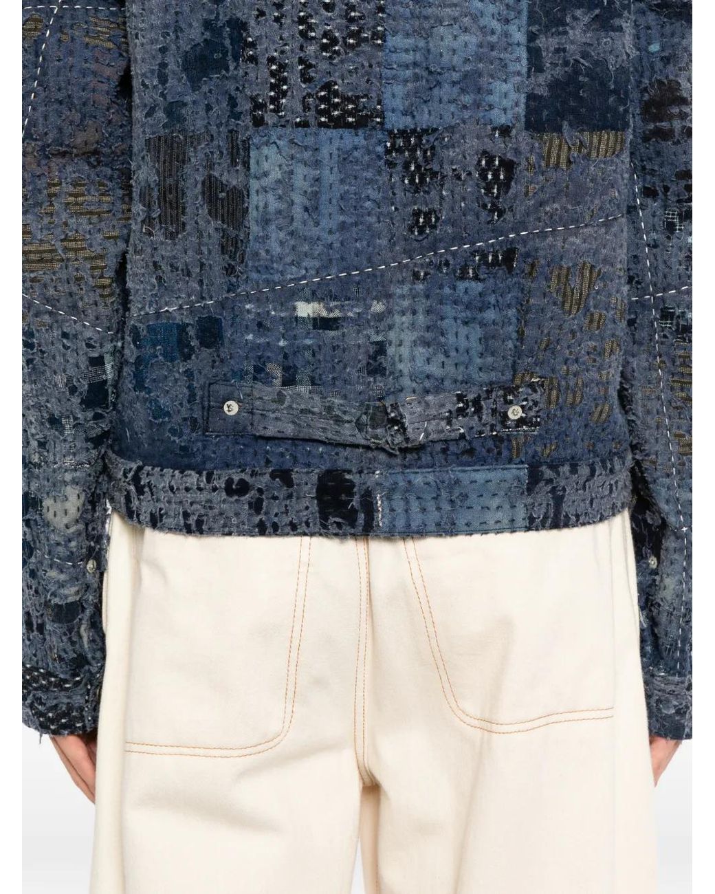 Chaqueta Con Diseño Patchwork Kafeneo by TBF de hombre de color Blue