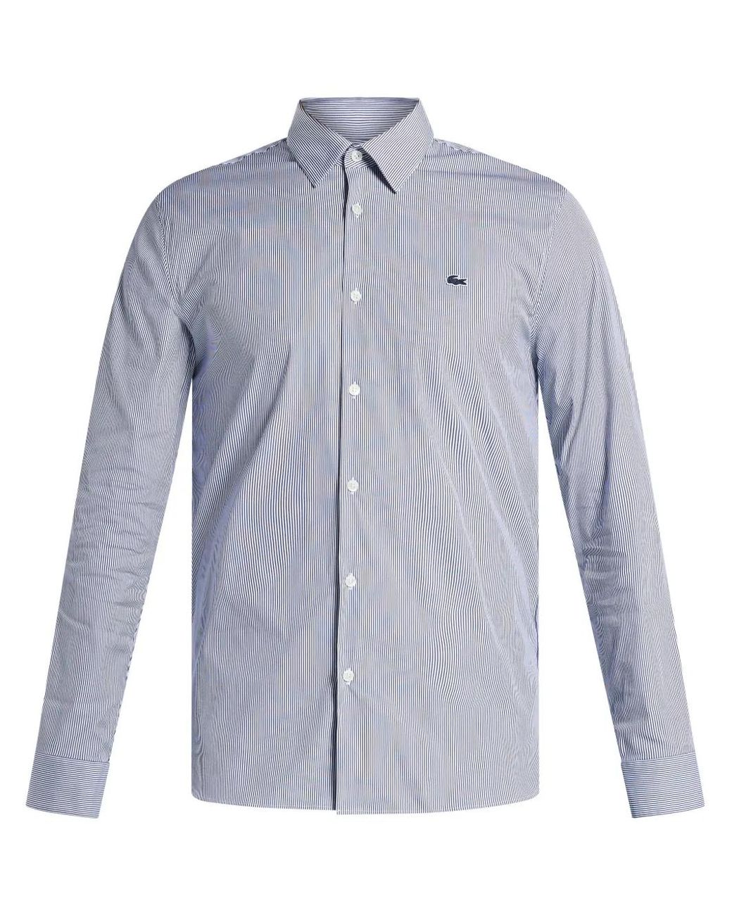 Camisa A Rayas Lacoste de hombre de color Blue