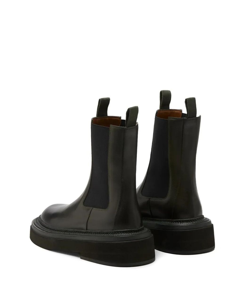 Marsèll Black Pull-On Platform Boots