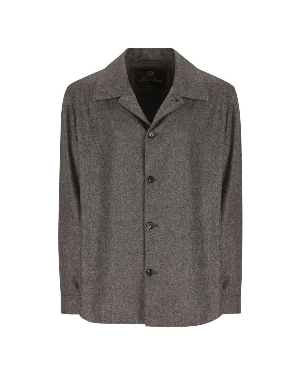 Loro Piana Gray Button-Up Shirt for men