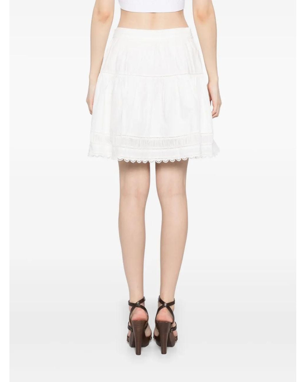 Ulla Johnson White Ayla Skirt