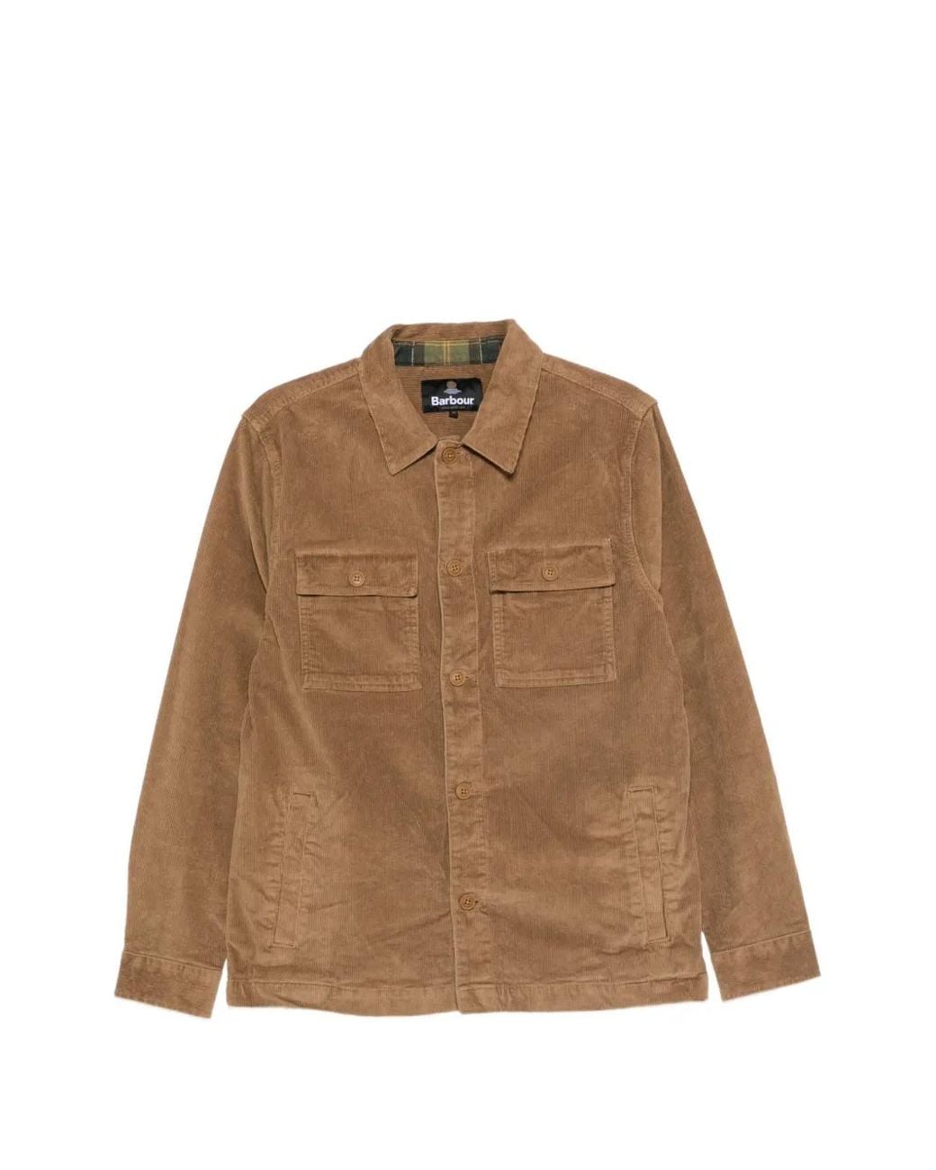 Barbour Natural Corduroy Flap-Pocket Shirt for men