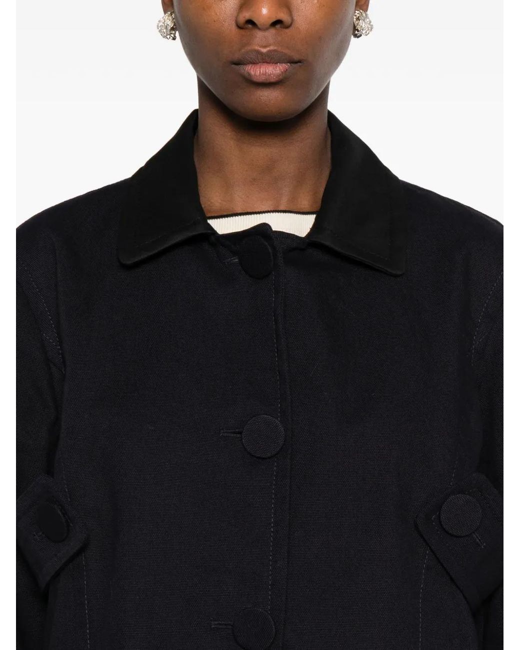 N°21 Black Collared Button Jacket