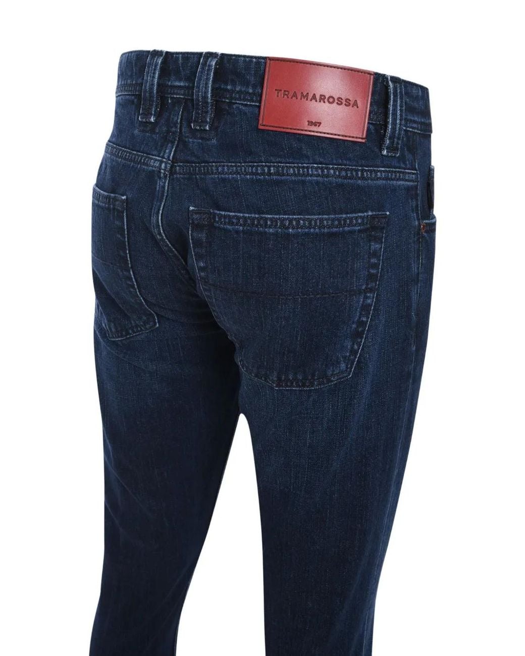 Sartoria Tramarossa Blue Leonardo Logo-Patch Skinny Jeans for men