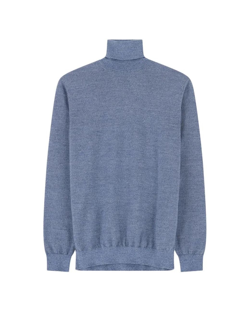 Boggi Blue Turtleneck Jumper for men