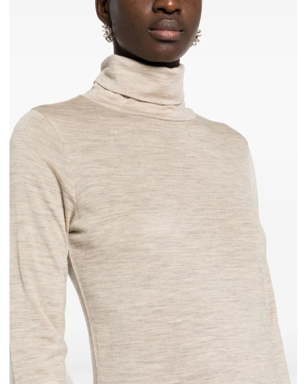 Polo Ralph Lauren White Mélange-Effect Maxi Dress