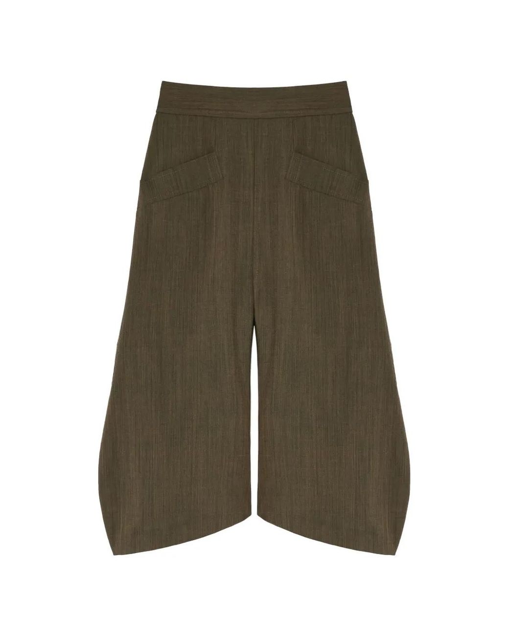Ganni Green Capri Pants
