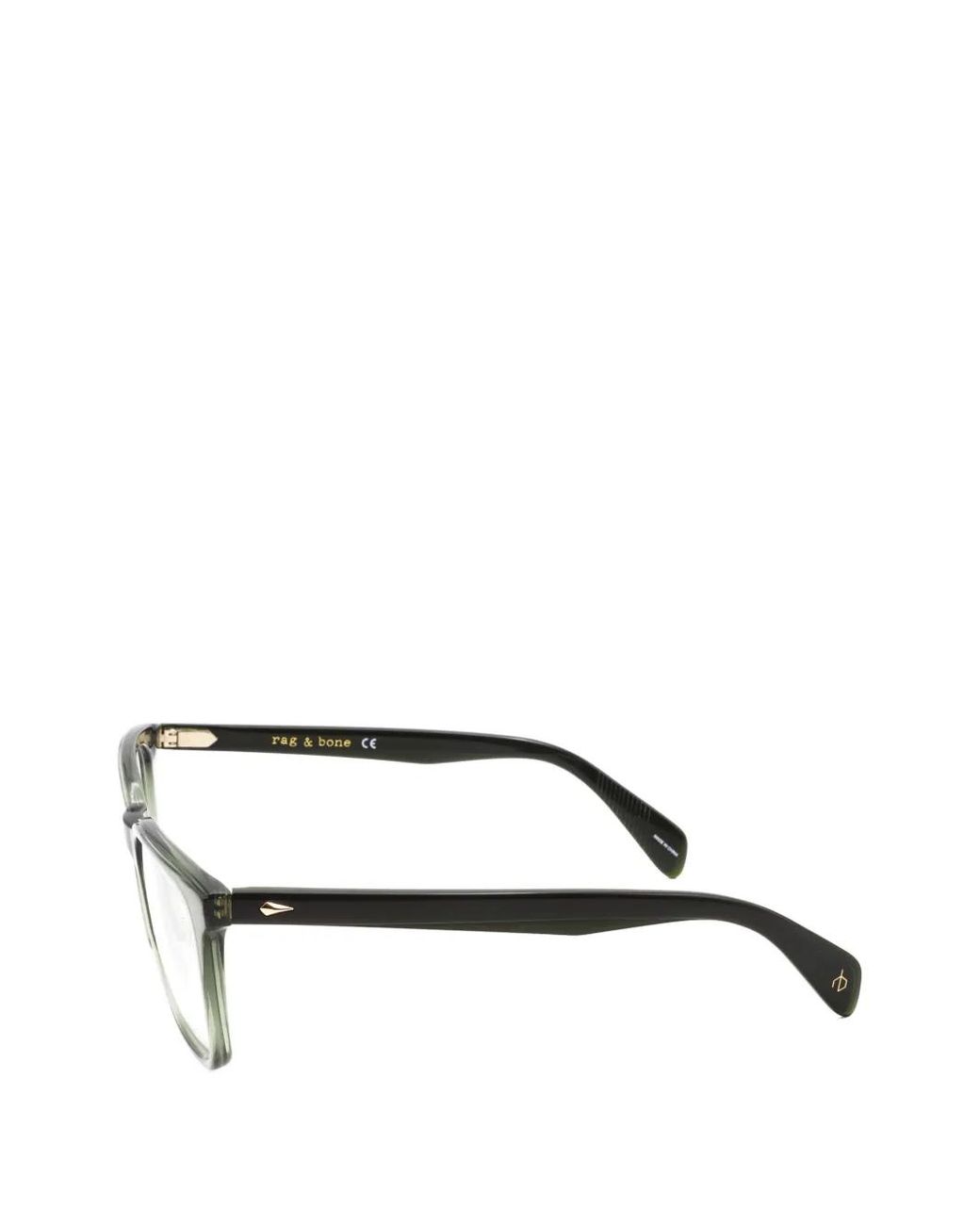 Rag & Bone Green Square-Frame Glasses for men