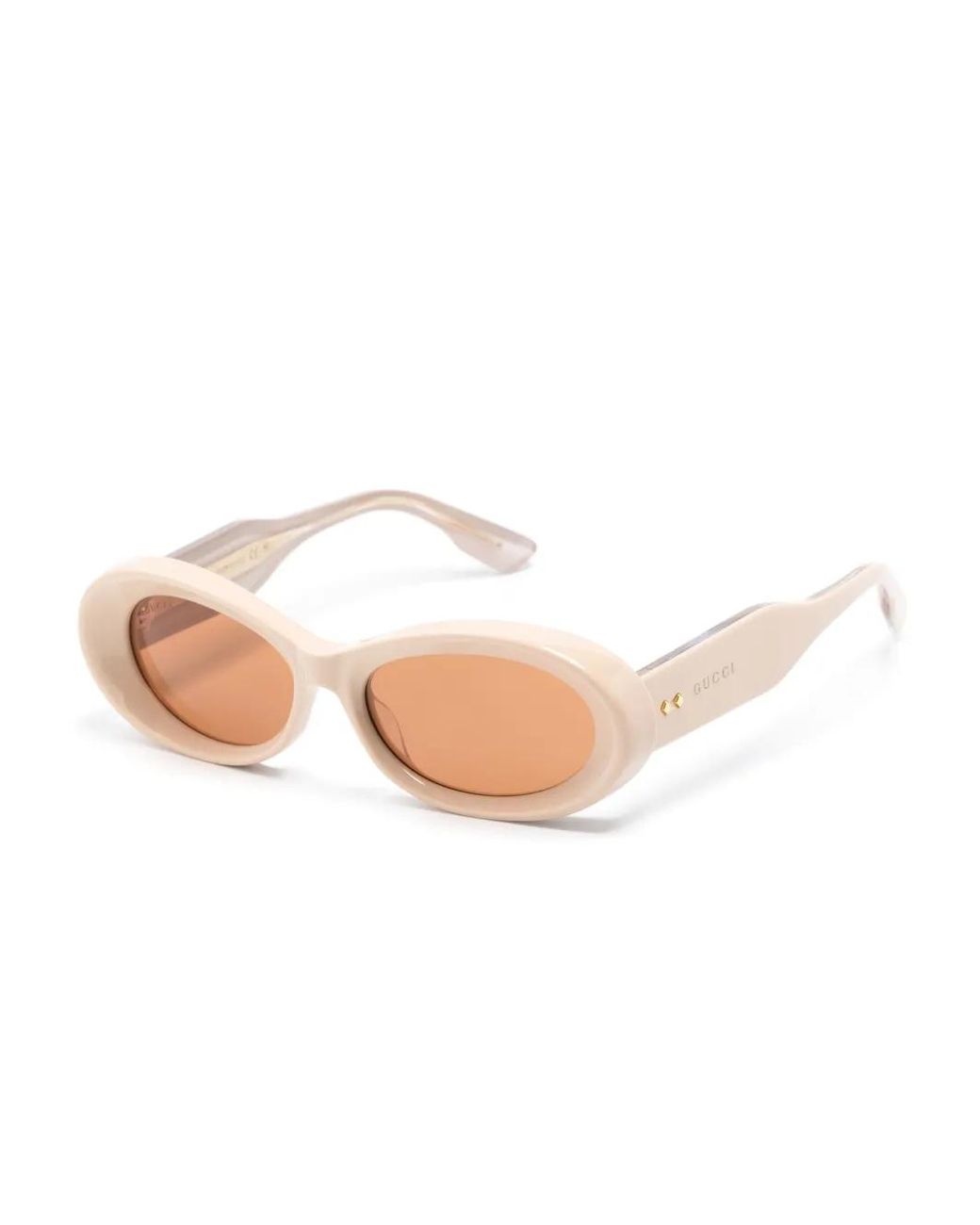 Gucci Pink Oval-Frame Sunglasses