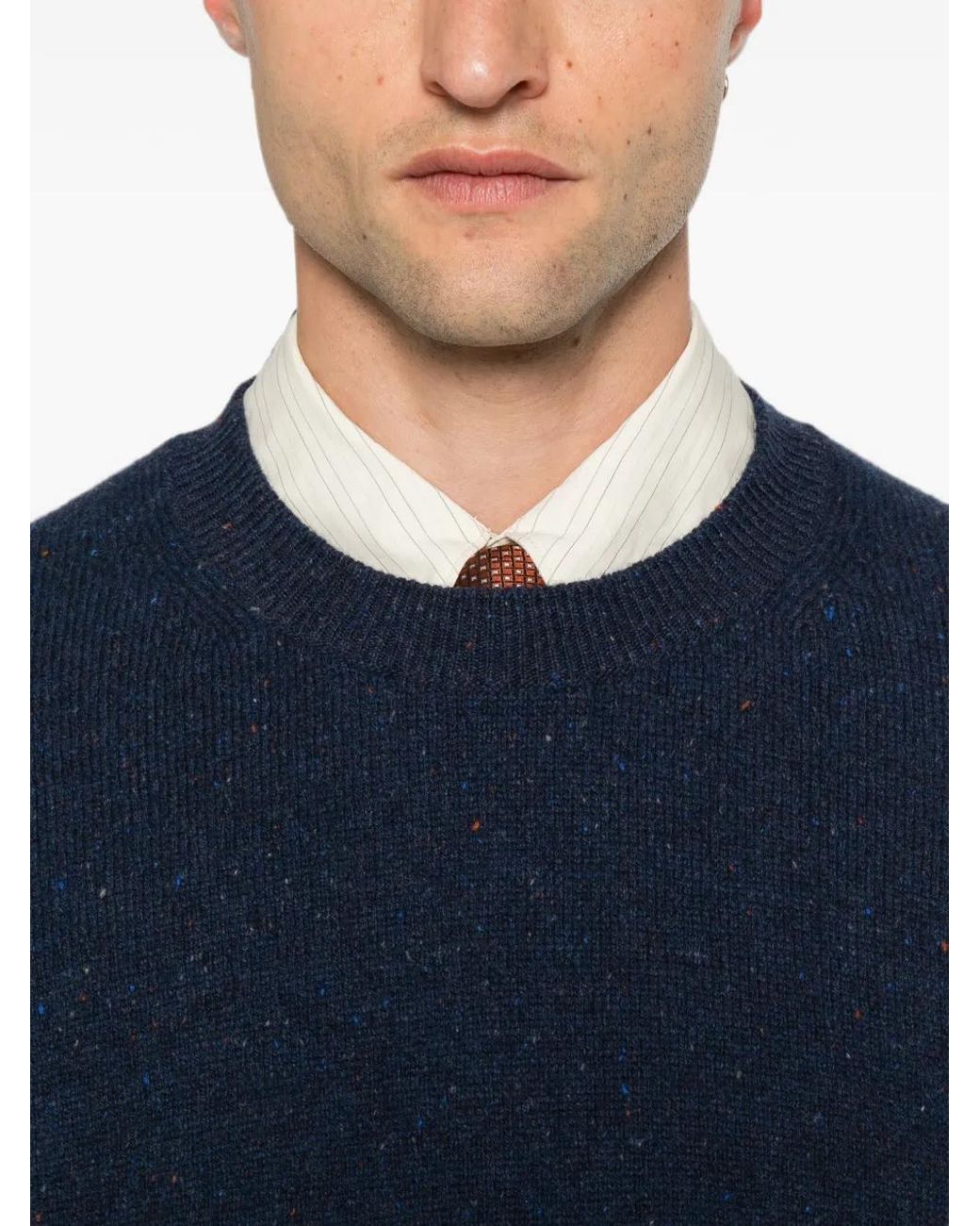 Eleventy Pullover Mit Meliertem Muster in Blue für Herren