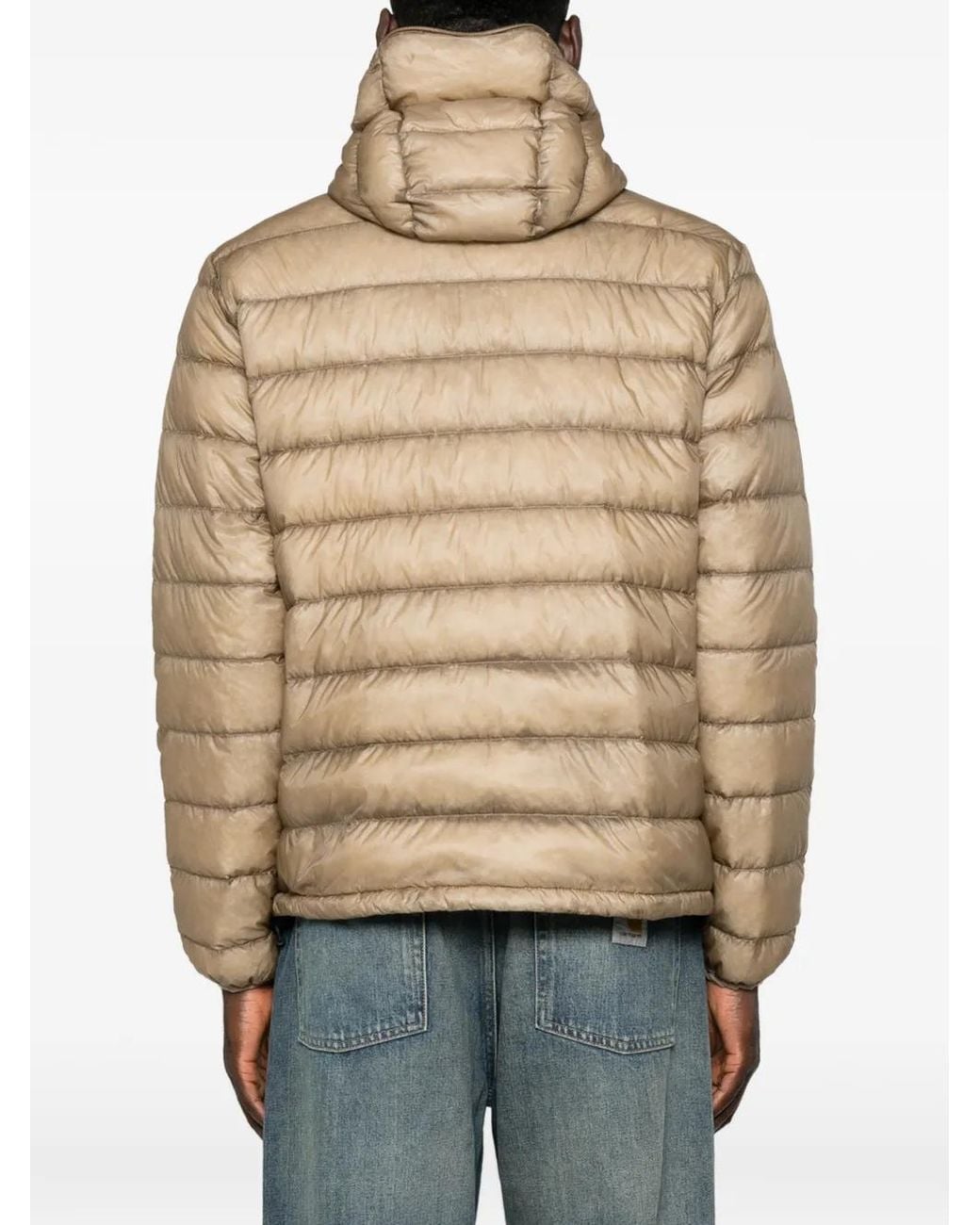 Aspesi Natural Nelson Quilted Hooded Jacket for men