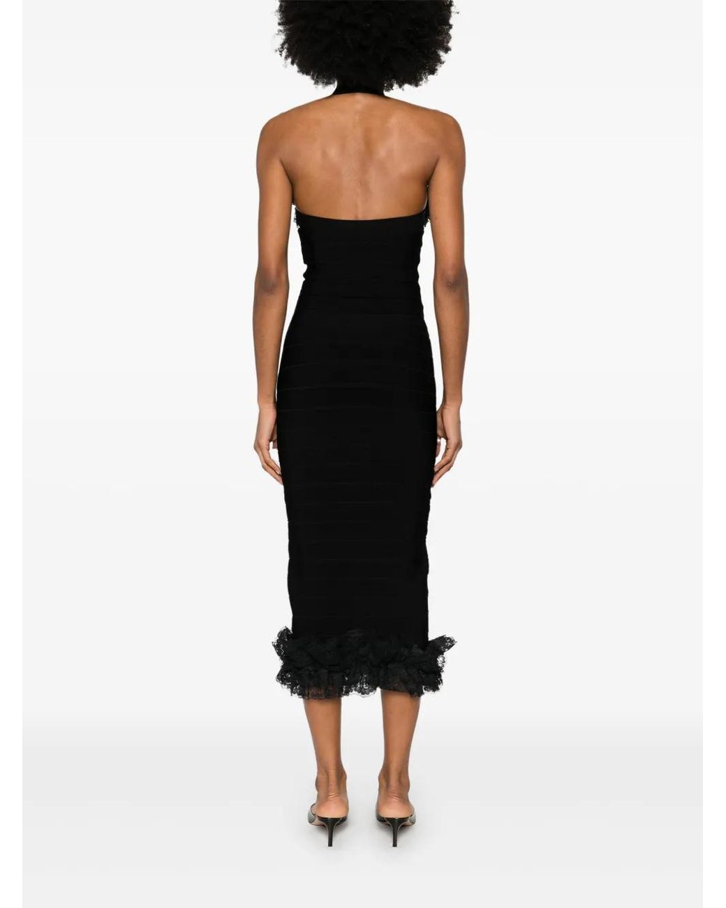Self-Portrait Black X Christopher Kane Knit Midi Dress