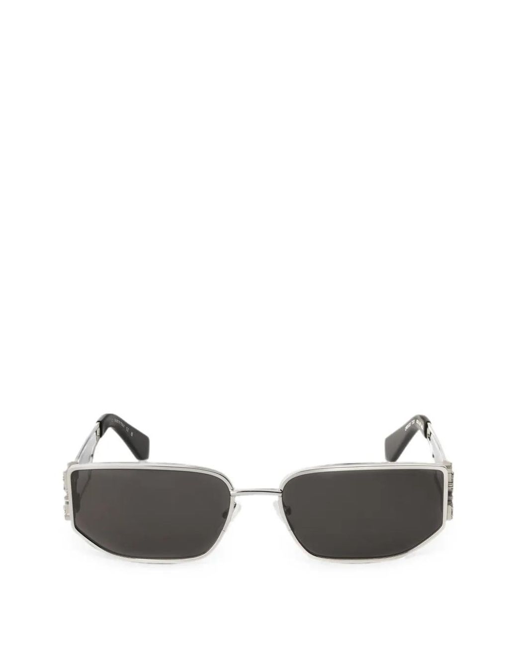 Off-White c/o Virgil Abloh Metallic Arrows-Motif Geometric-Frame Sunglasses