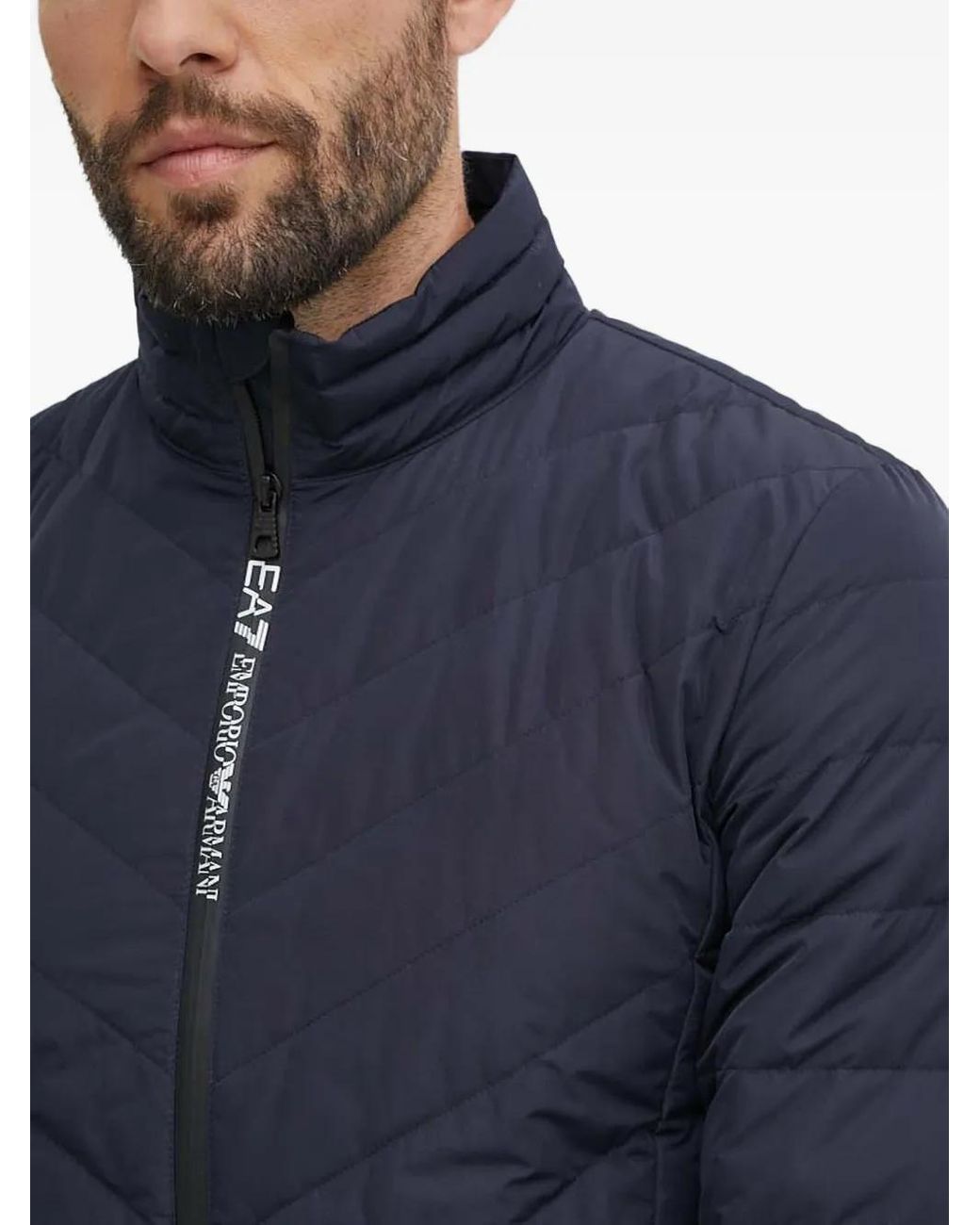 Plumífero Con Cremallera EA7 de hombre de color Blue