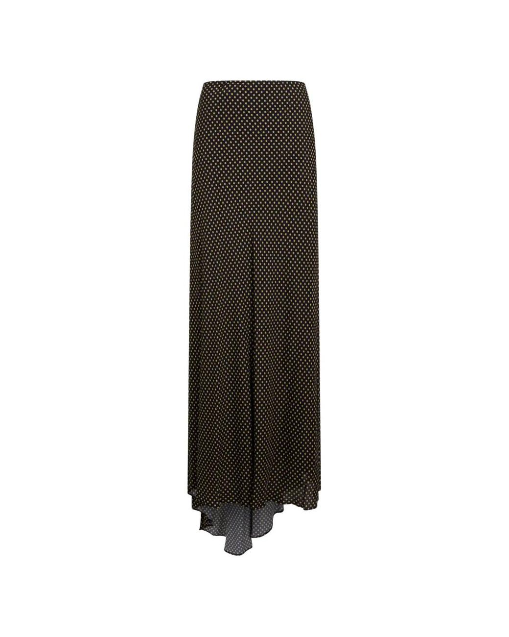 Philosophy Di Lorenzo Serafini Black Jupe Longue Asymétrique À Pois