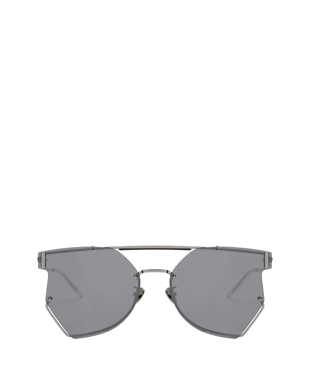 MYT Gray Geometric-Frame Sunglasses