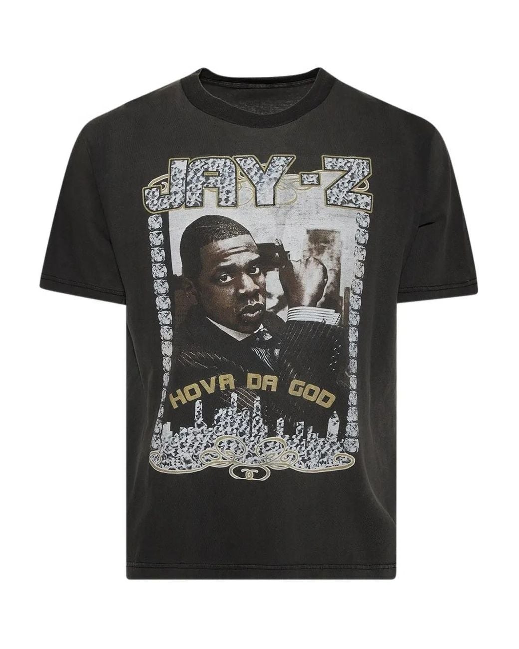 Earthling VIP Black T-Shirt Jay-Z En Coton for men