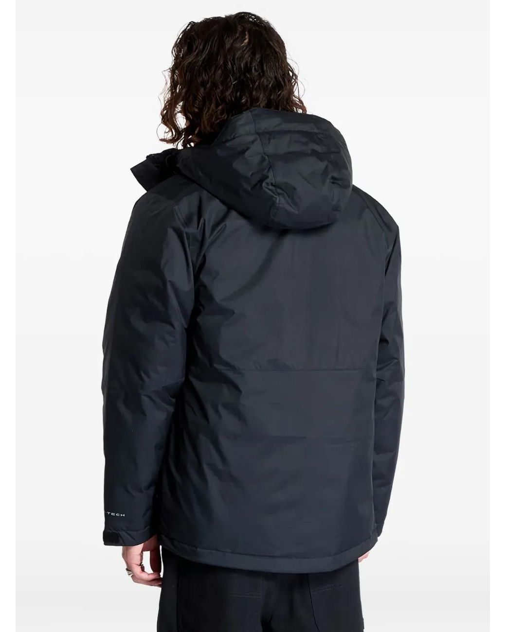 Columbia Black Logo-Print Padded Jacket for men