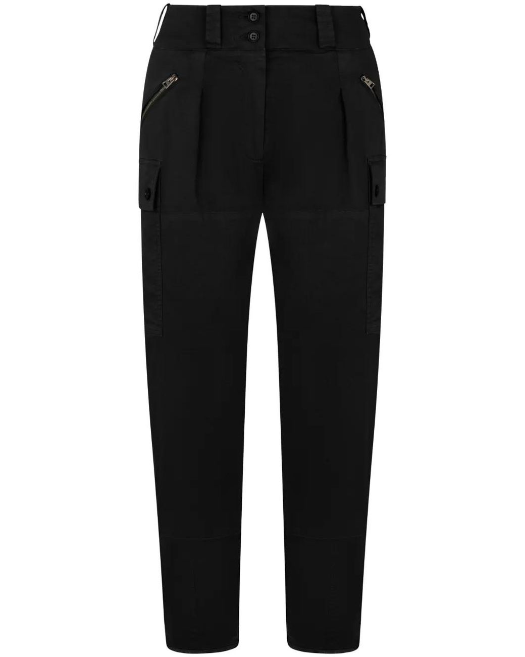 Tom Ford Black Cargo Cropped Trousers