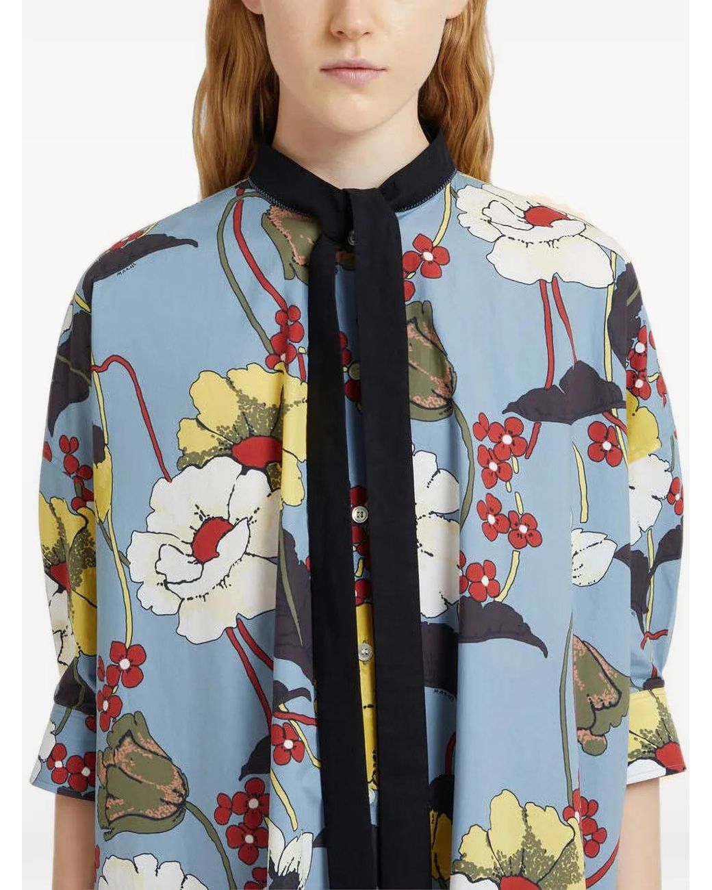 Marni Blue Floral Dress