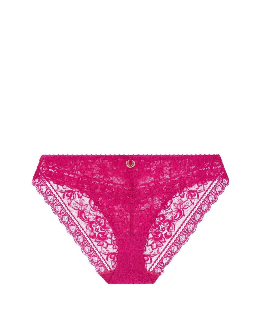 Aubade Pink Ivresse Baroque Lace Briefs