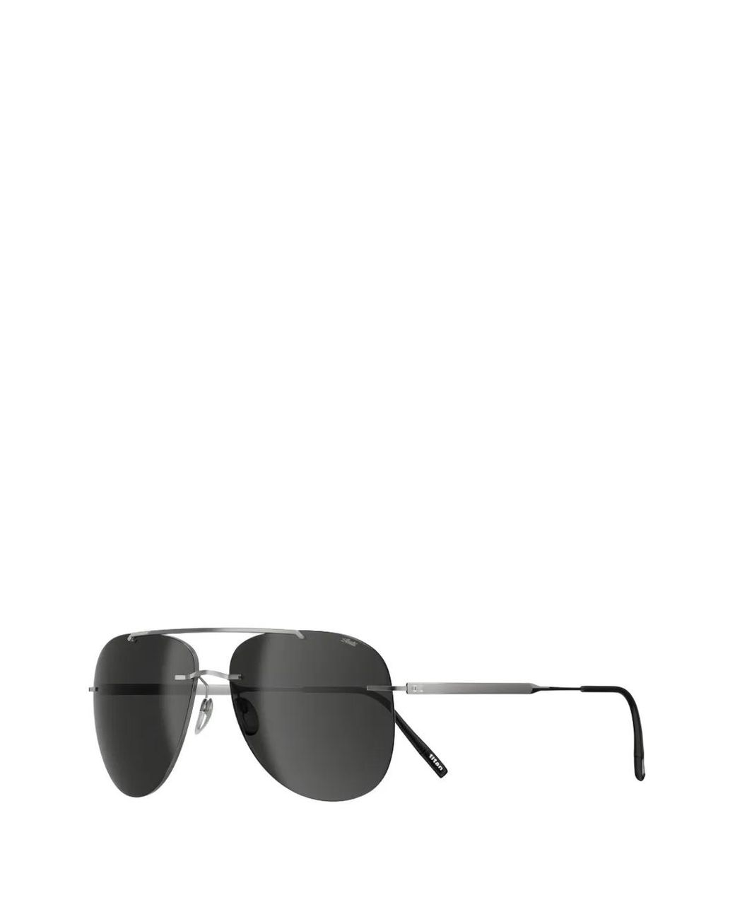 Silhouette Black Lunettes De Soleil À Monture Pilote for men