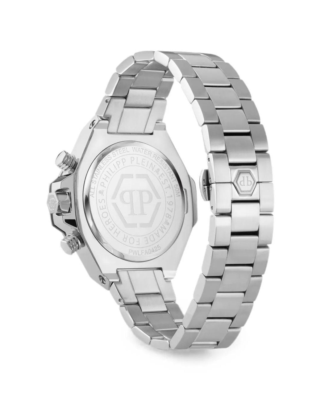 Philipp Plein Gray Chrono Royal 46Mm Watch for men