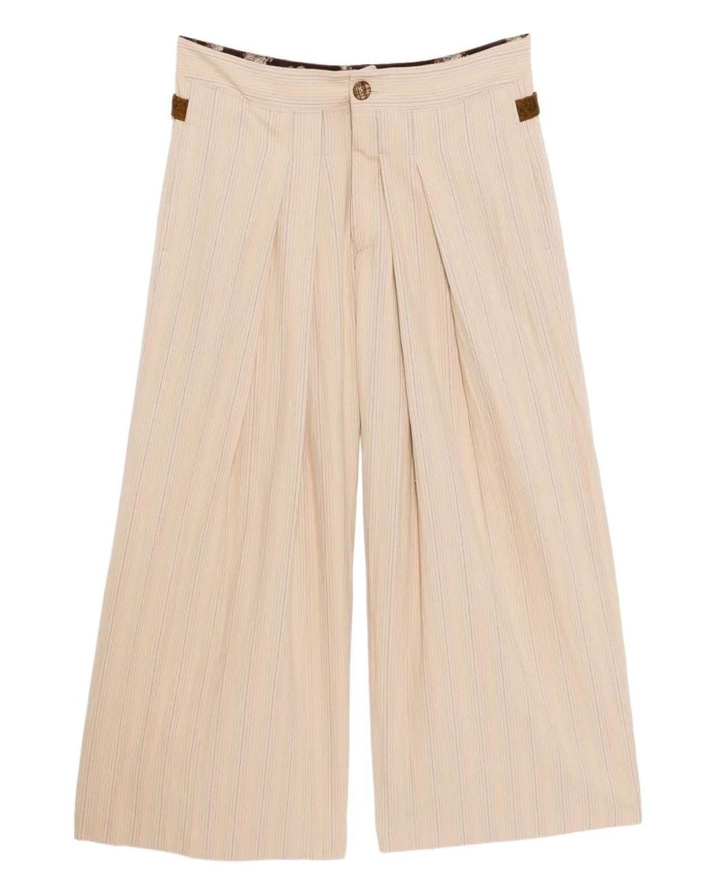 Commun's Natural Striped Trousers for men