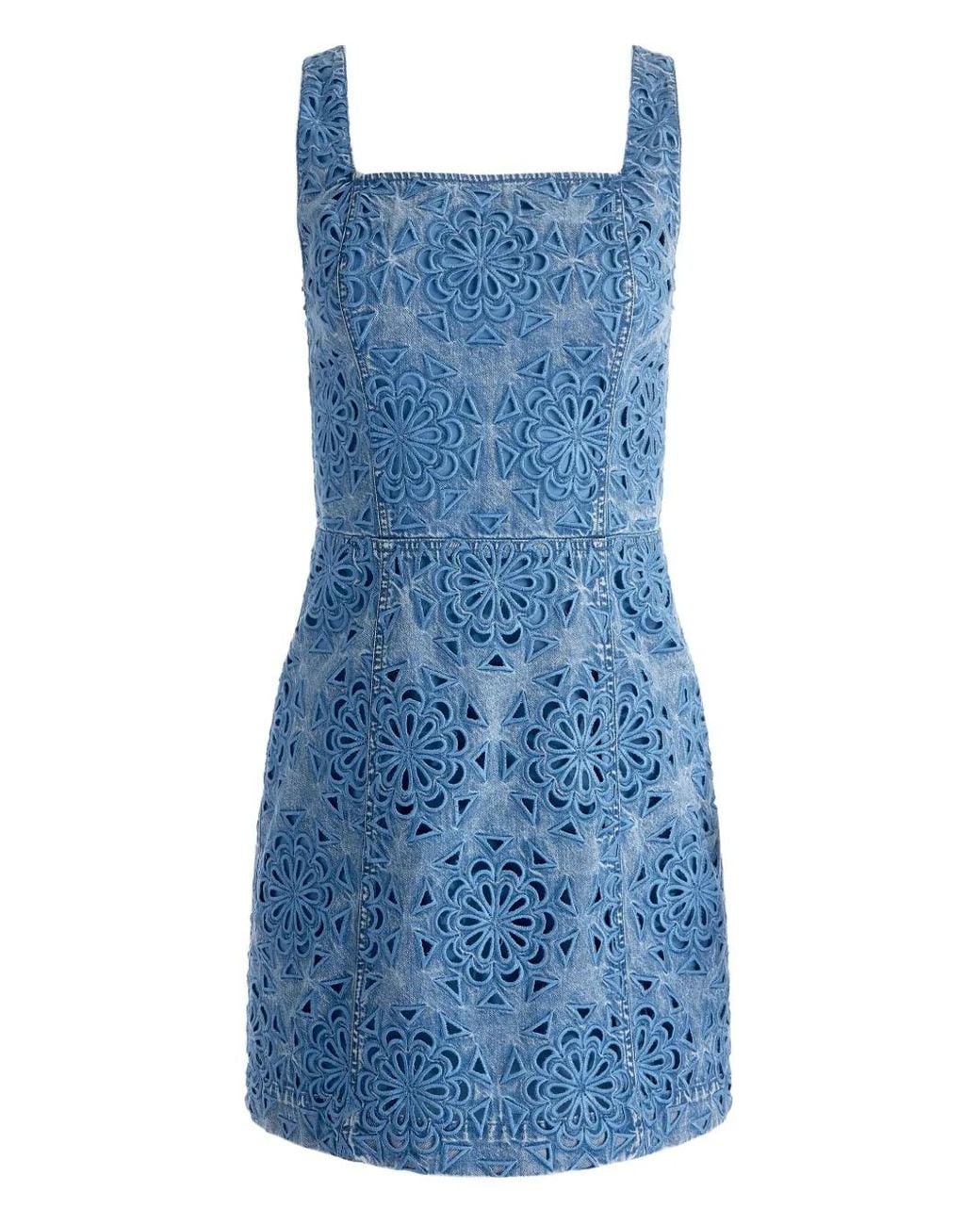 Alice + Olivia Blue Maryann Mini Dress